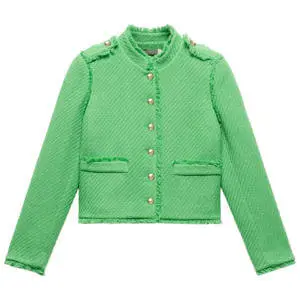 Mint Velvet Green Boucle Jacket